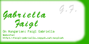 gabriella faigl business card